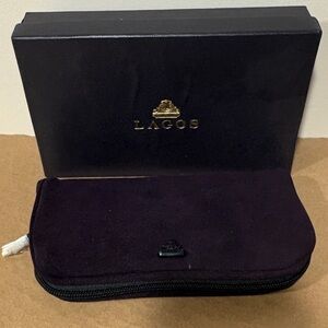 LAGOS Purple Suede Travel Jewelry Wallet Case Organizer New in Box